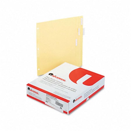 Universal Battery Universal Insertable Index Clear Tabs Five-Tab Letter Buff, 24Pk 20831